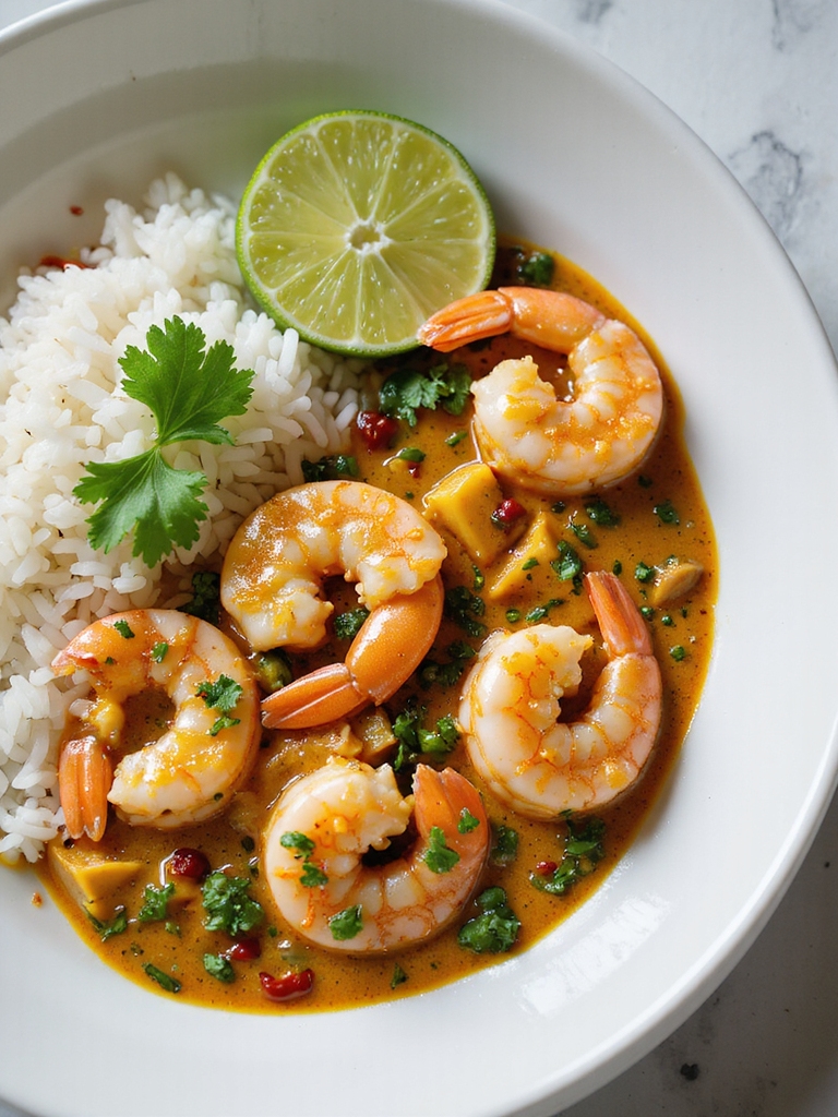 fast creamy lime cilantro curry