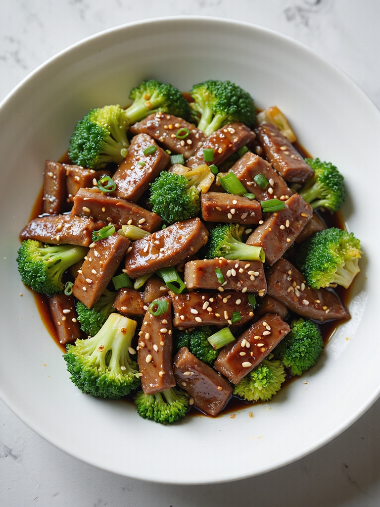 fast savory beef and broccoli
