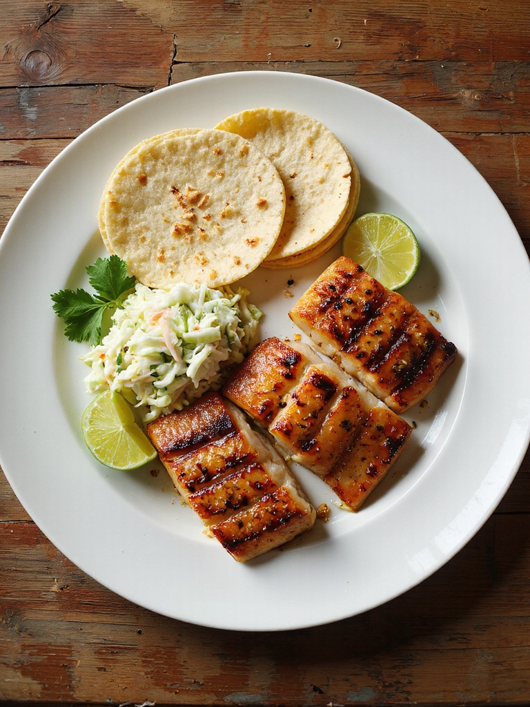 firm flaky grilled fish