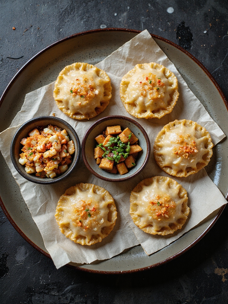 flavorful crab wonton variations