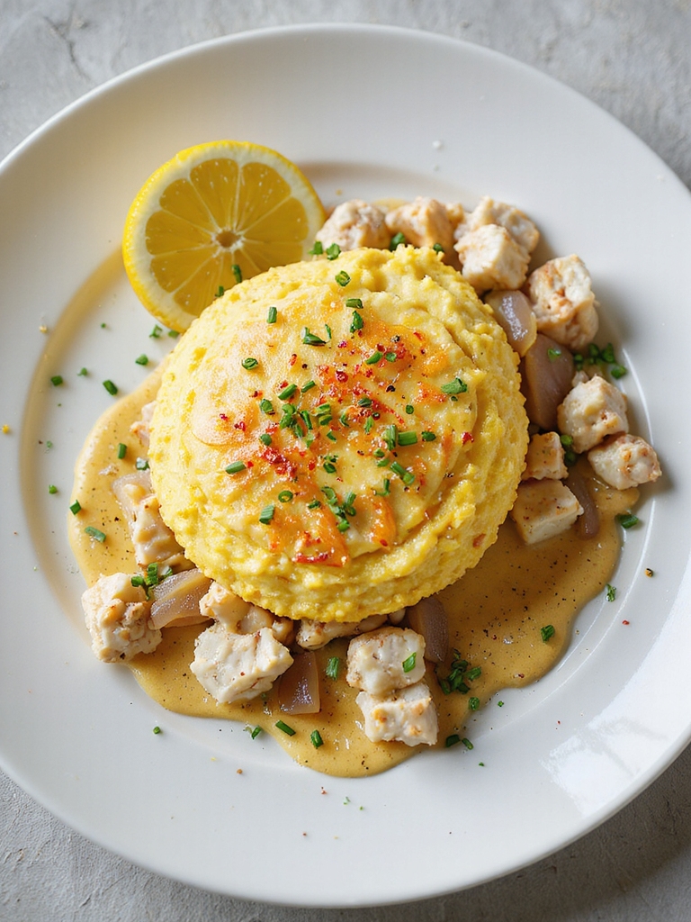 fluffy lump crab omelette