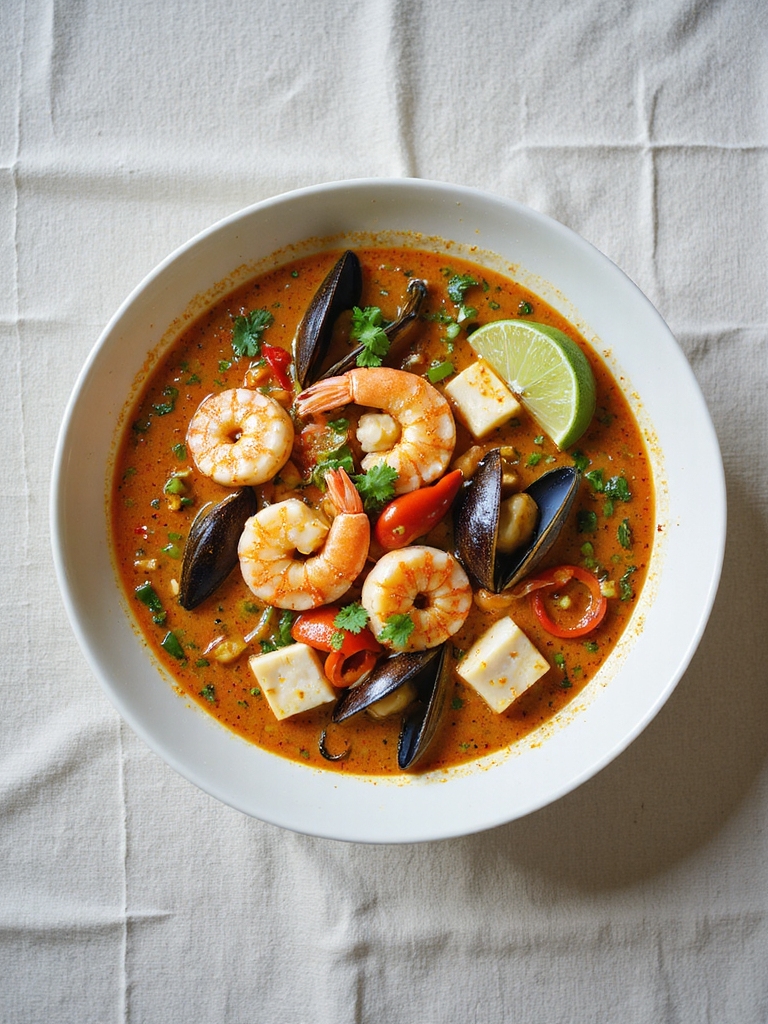 fragrant coconut curry seafood stew