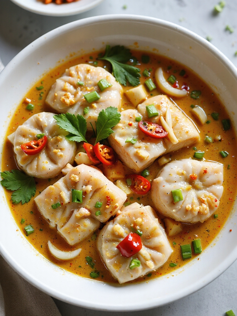 fragrant coconut curry steamed snapper