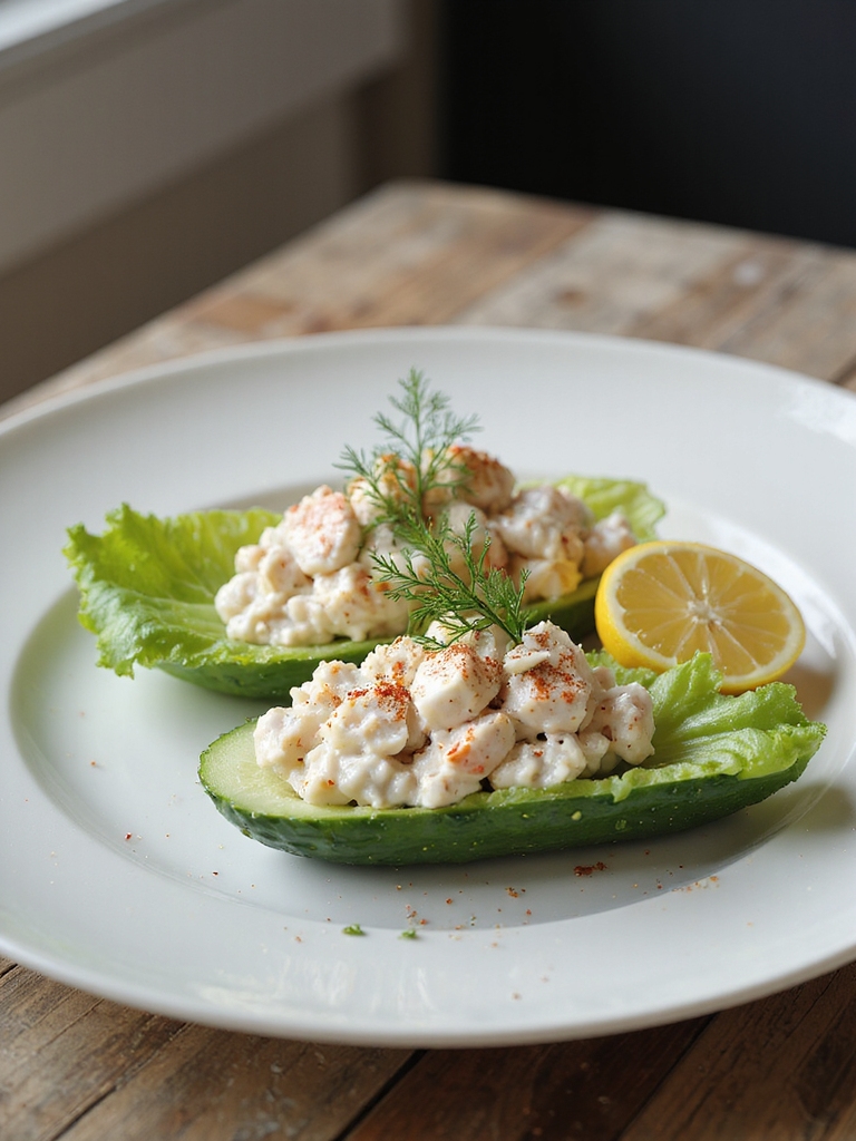 fresh light crab rolls