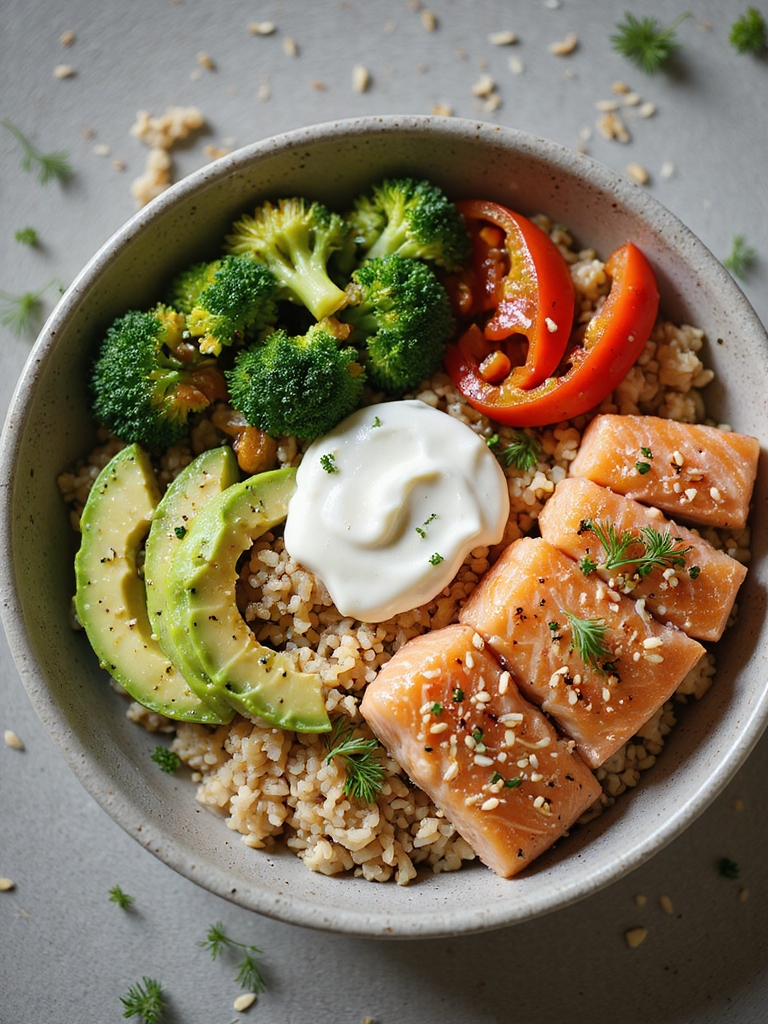 frozen salmon grain bowls