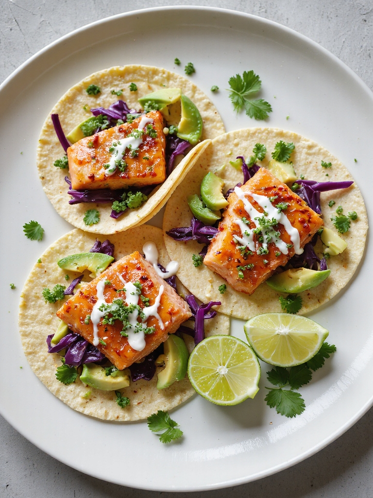 frozen salmon tacos quick fix