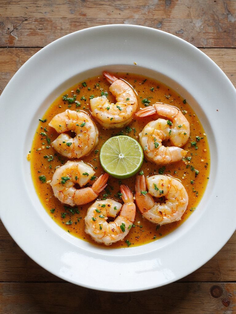 garlic butter parmesan shrimp finish