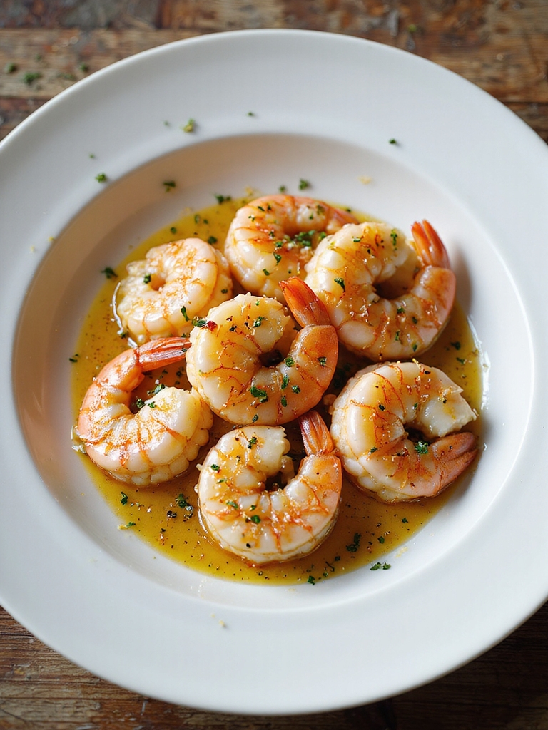 garlic parmesan butter tossed shrimp