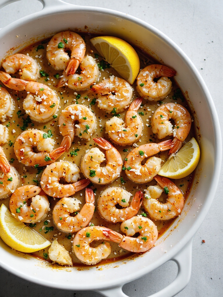 garlic parmesan roasted shrimp