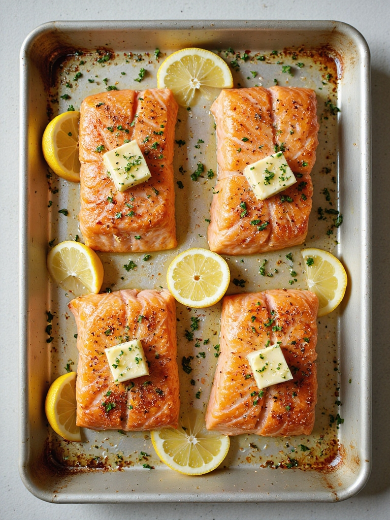 garlicky lemon pepper salmon
