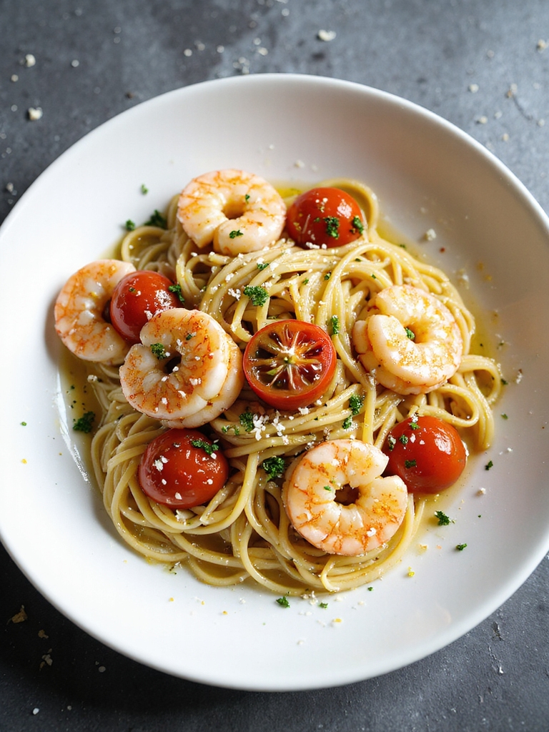garlicky shrimp pasta perfection