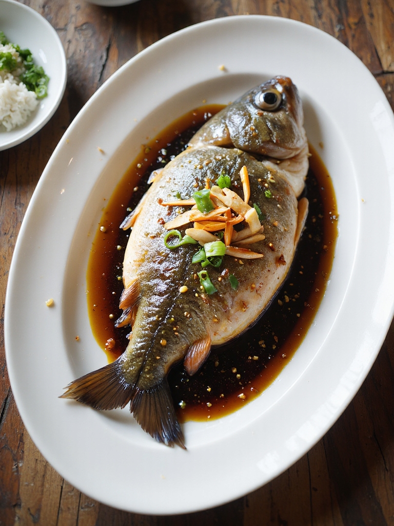 ginger scallion steamed whole fish