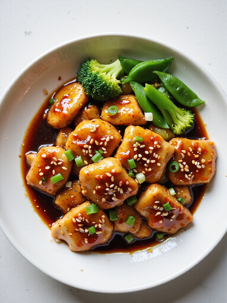 glossy cornstarch thickened teriyaki glaze