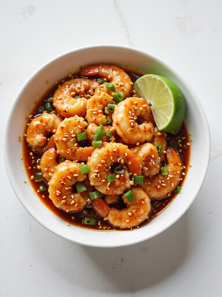 gochujang glazed crispy shrimp