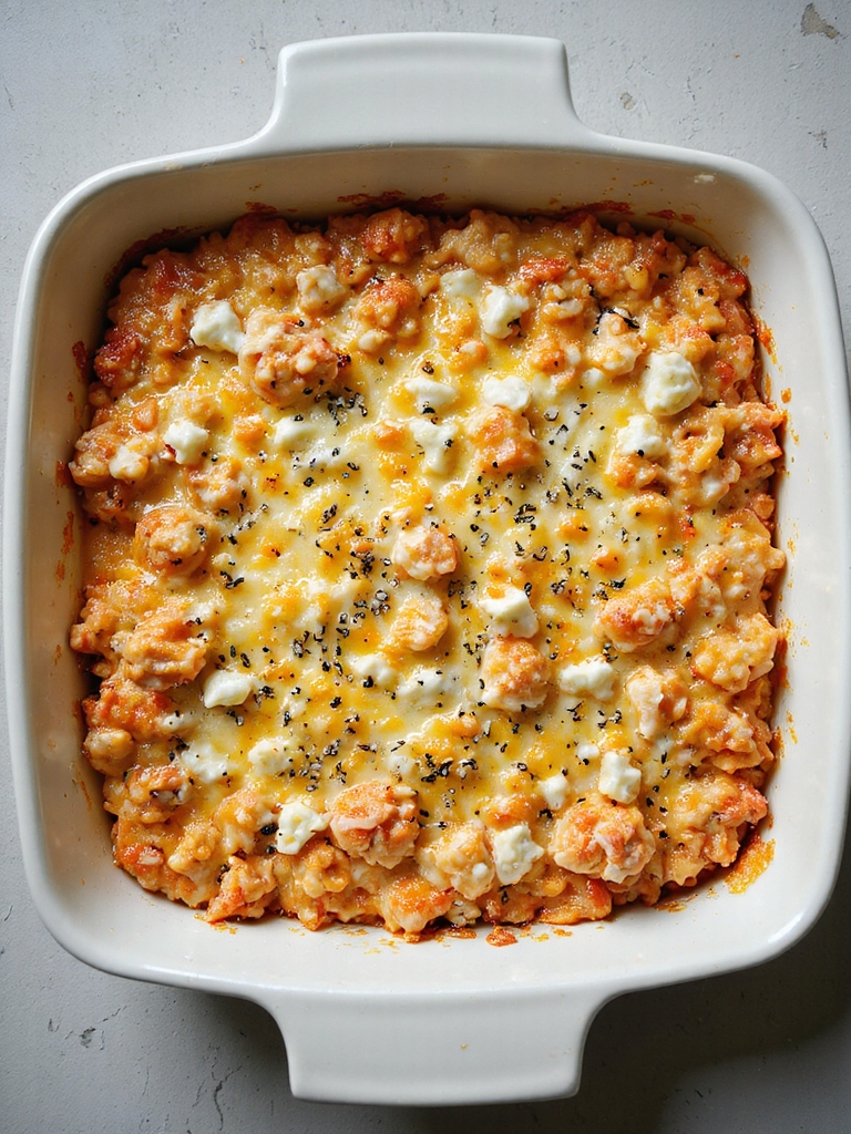 gooey broiled crab sushi bake