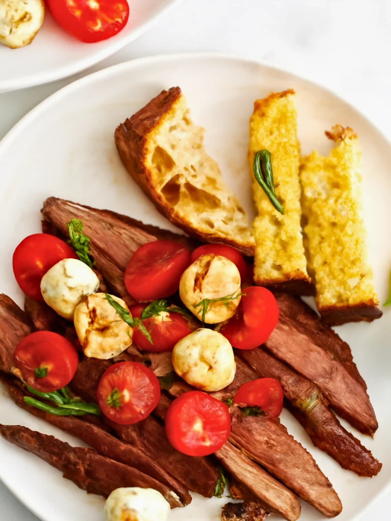 Grilled Caprese Flank Steak
