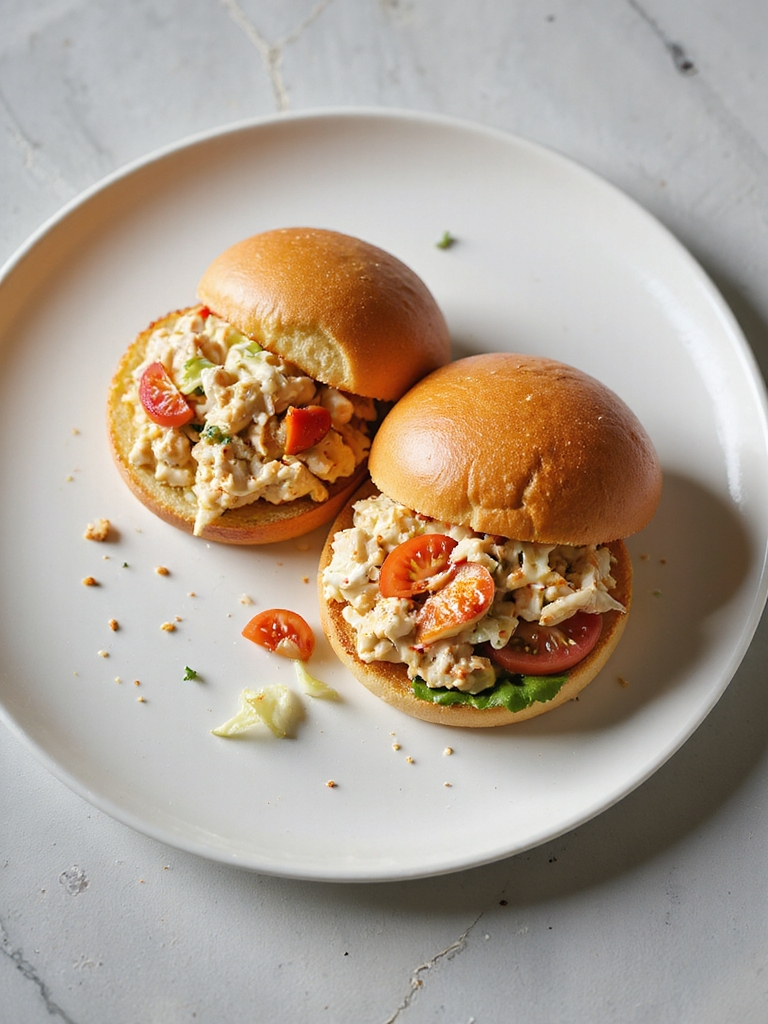 grilled crab sandwich with slaw