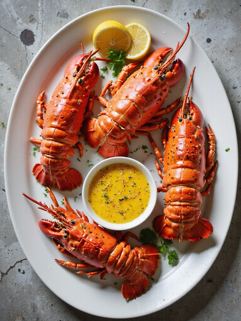 grilled lobster tails with garlic herb butter