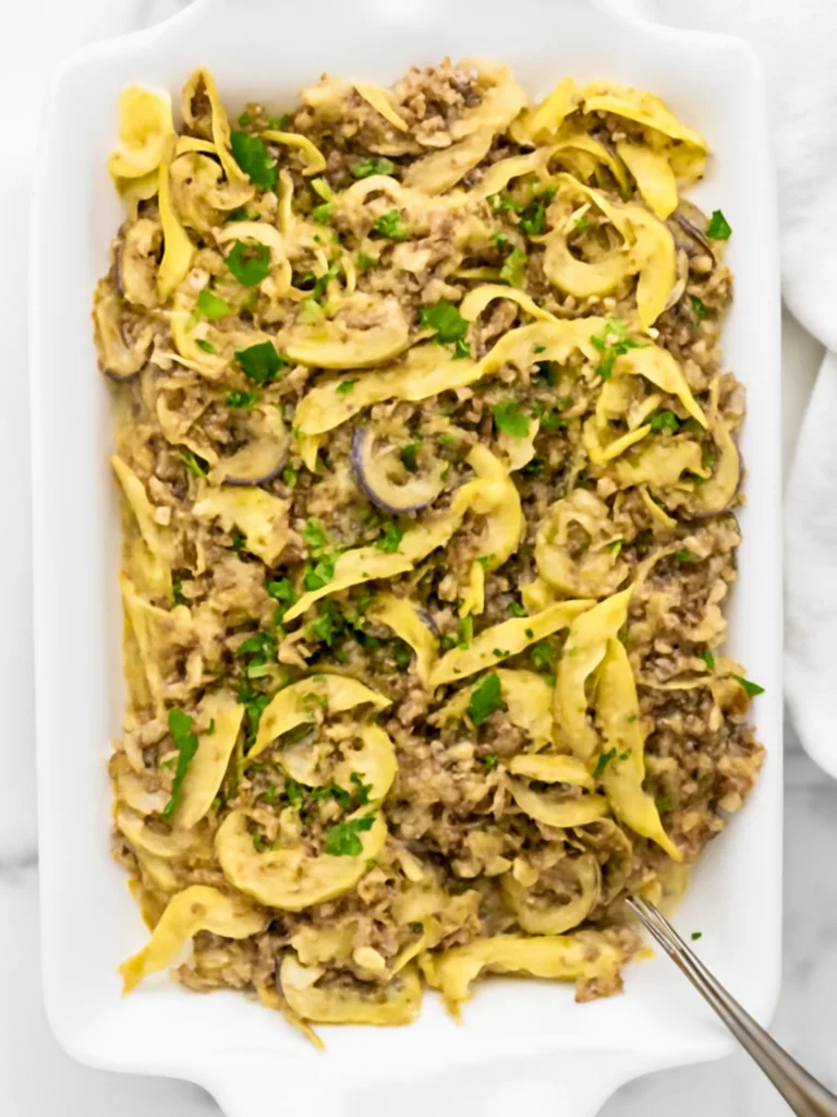Ground Beef Stroganoff