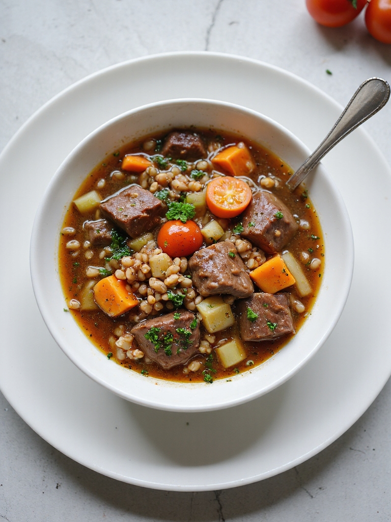 hearty beef barley soup