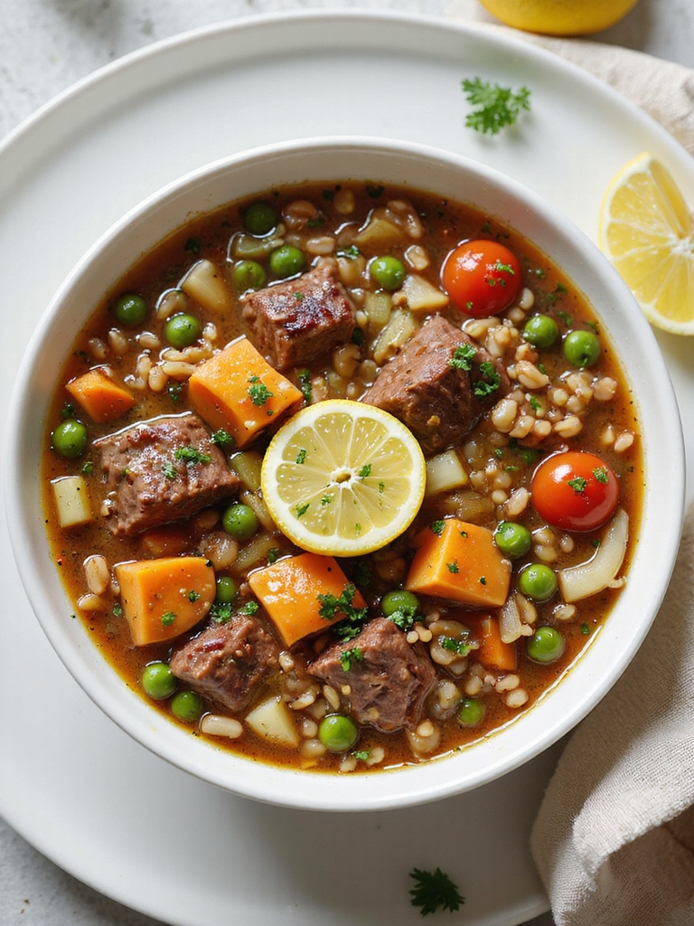 hearty beef barley soup