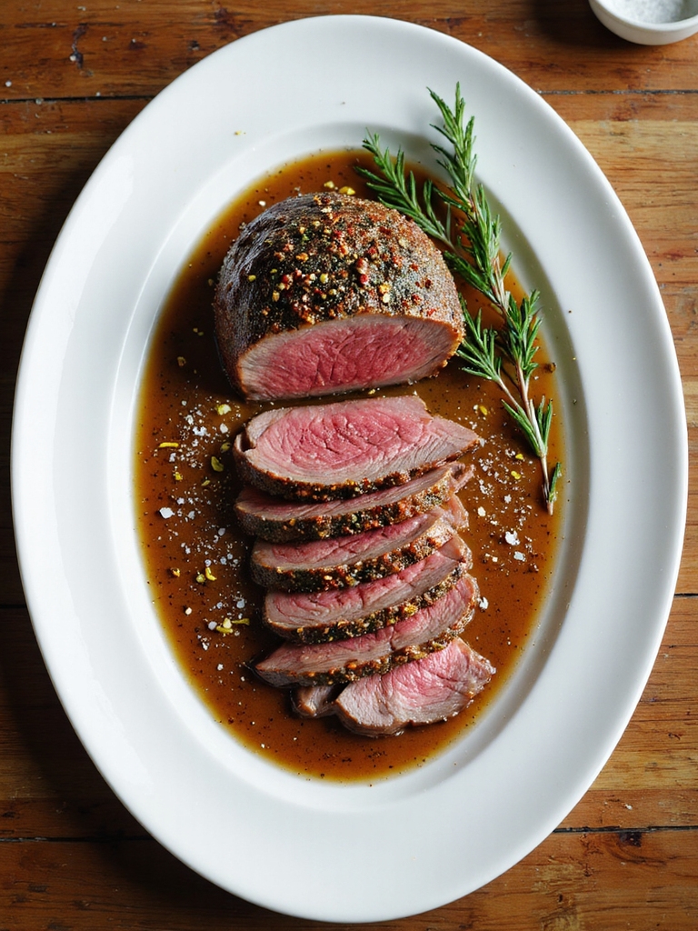 herb crusted roast beef