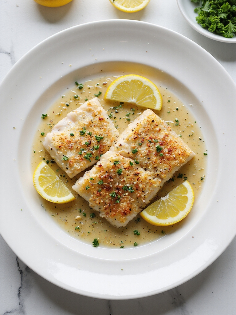 herb parmesan crusted baked cod