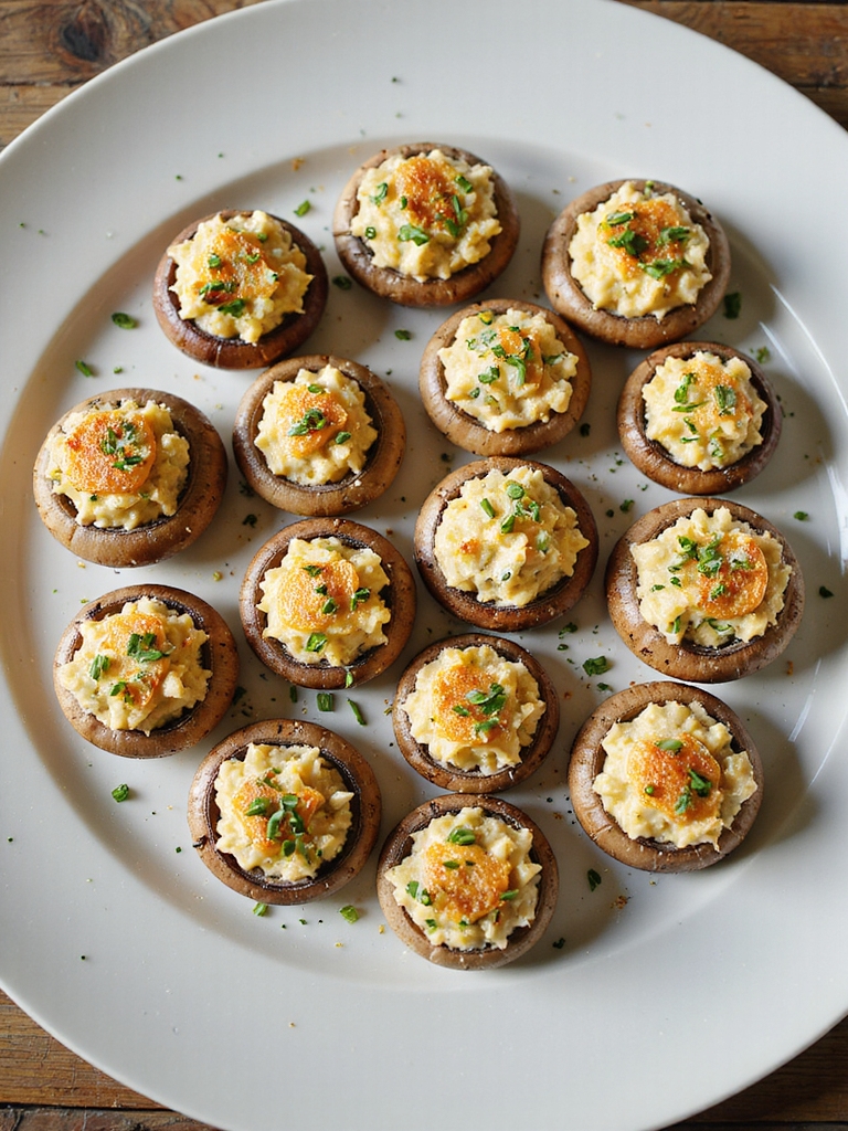 herbed cream cheese stuffed mushrooms