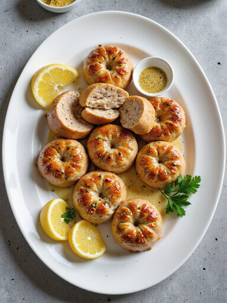 herbed lemon chicken sausages