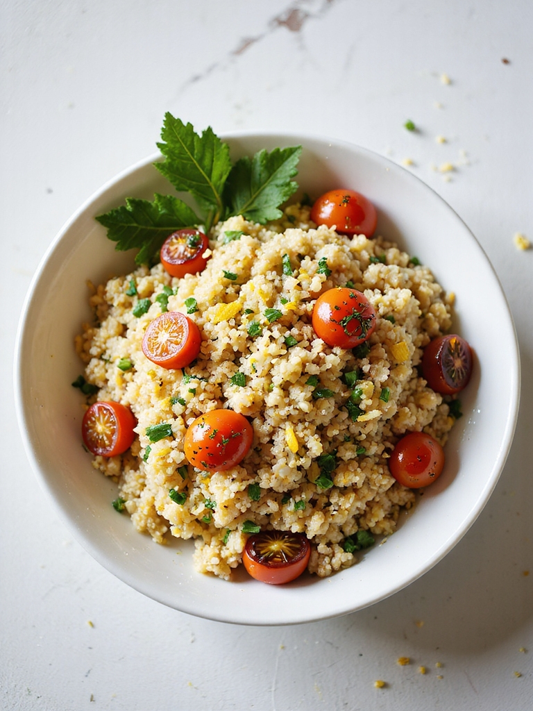 herbed quinoa with tomatoes