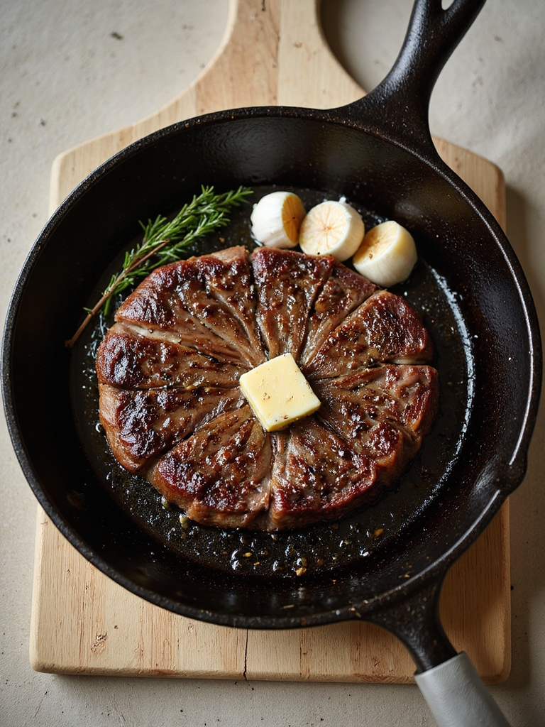 high heat dry surface butter basted