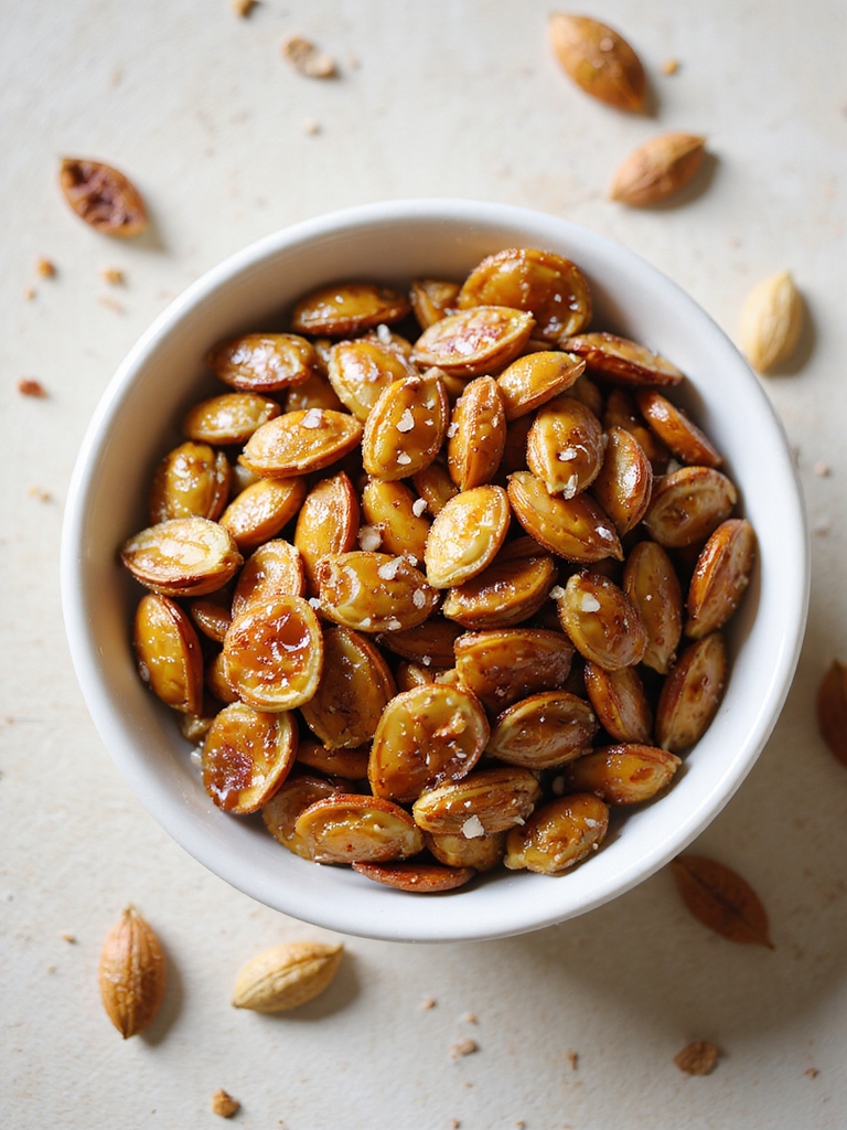 honey cinnamon crunchy air fried seeds