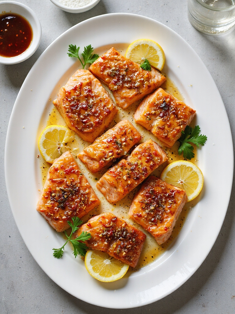 honey mustard glazed air fryer salmon