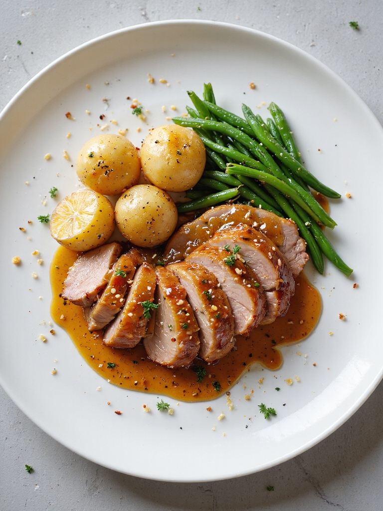 honey mustard glazed pork