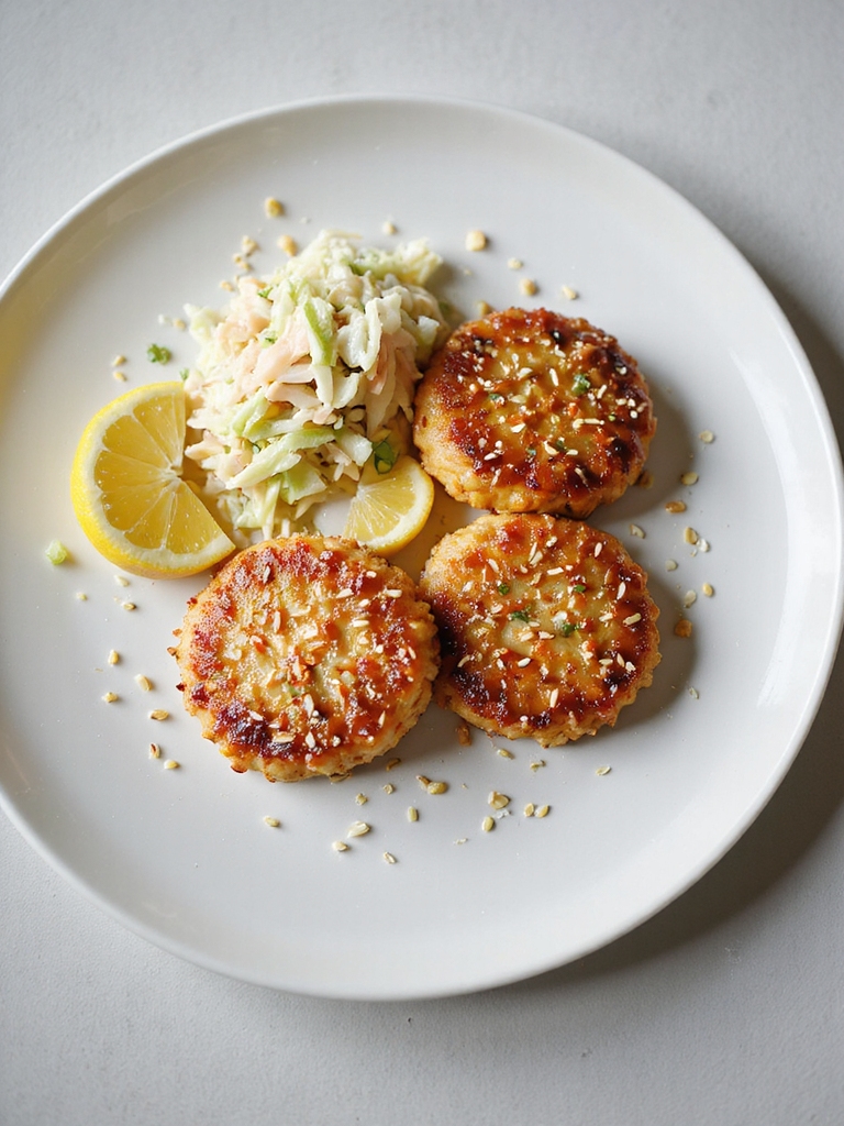 honey soy glazed salmon cakes