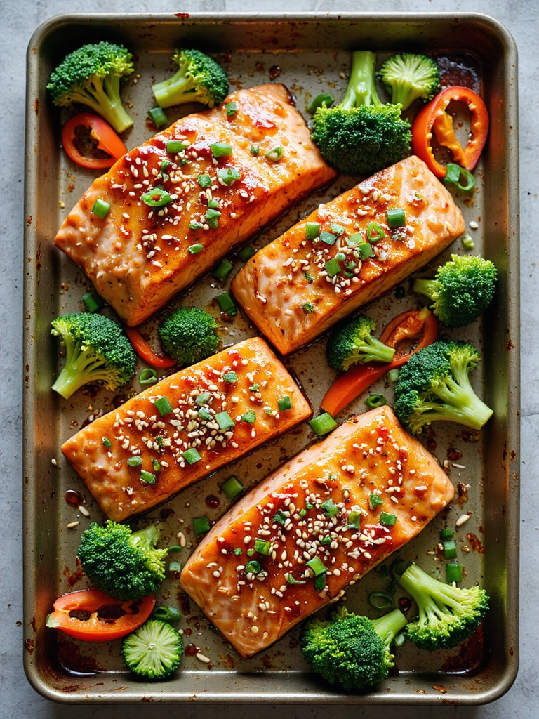 honey soy glazed sheet pan salmon