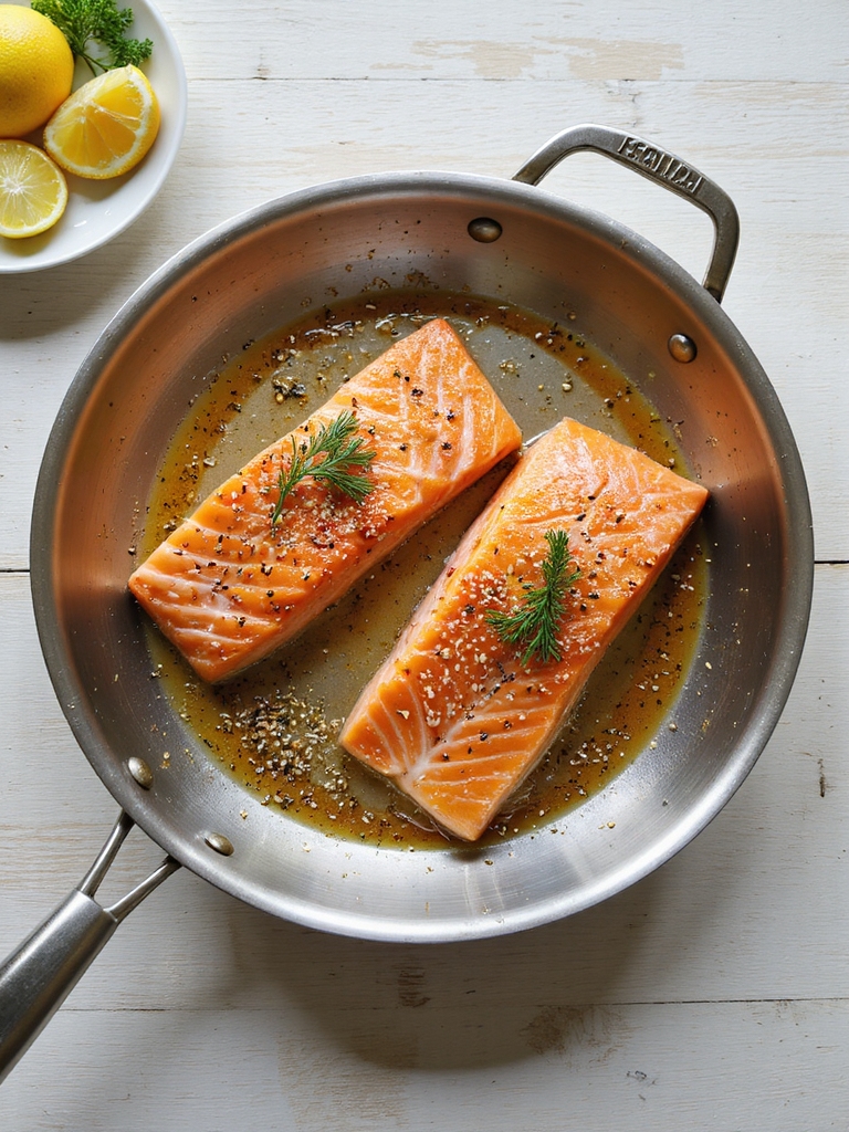 hot heavy skillet crisp skin