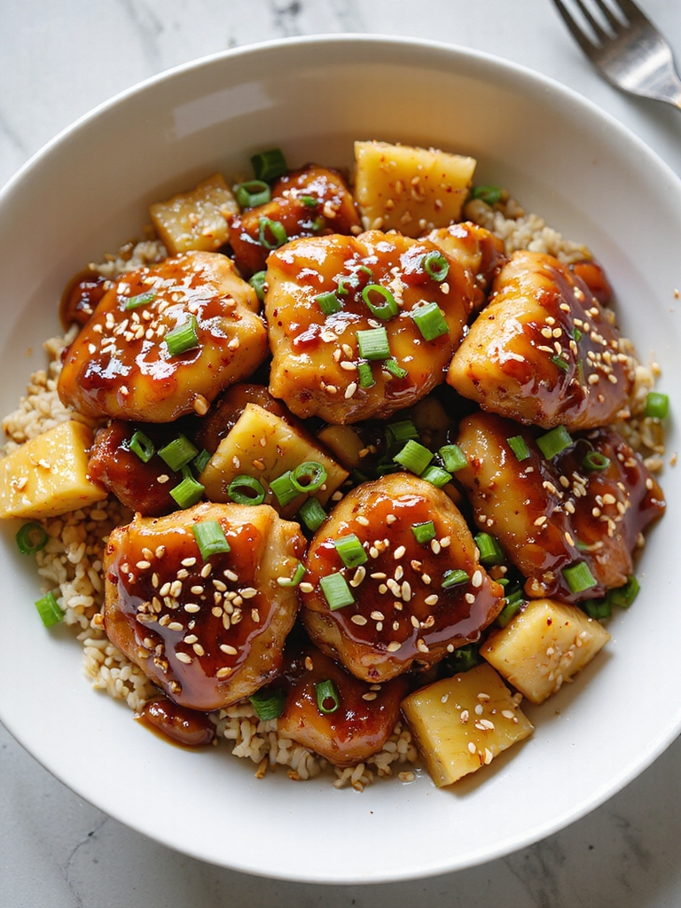 instant pot teriyaki pineapple chicken