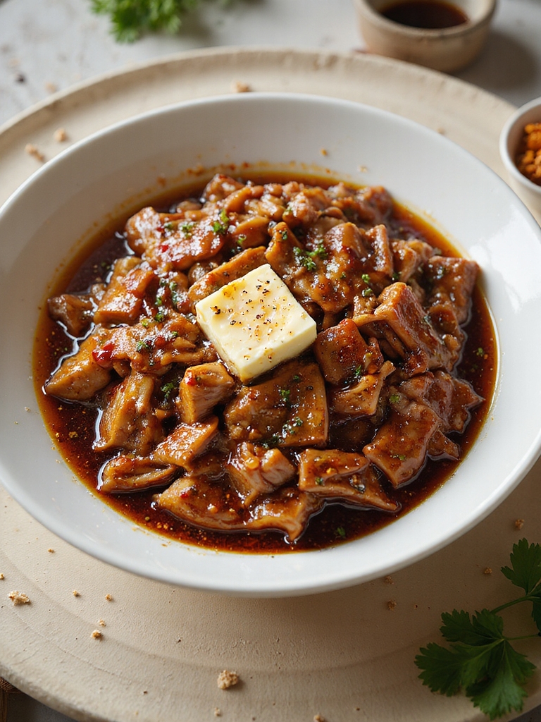 juicy slow cooked bbq pork