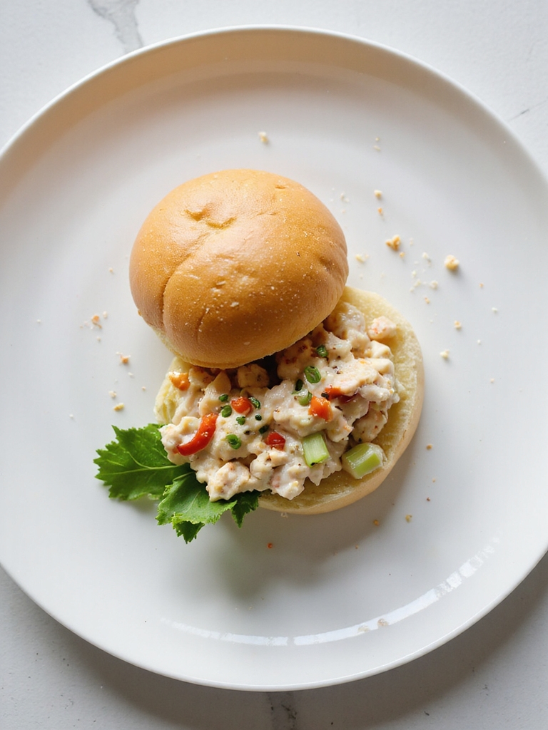 kid friendly creamy surimi sandwiches