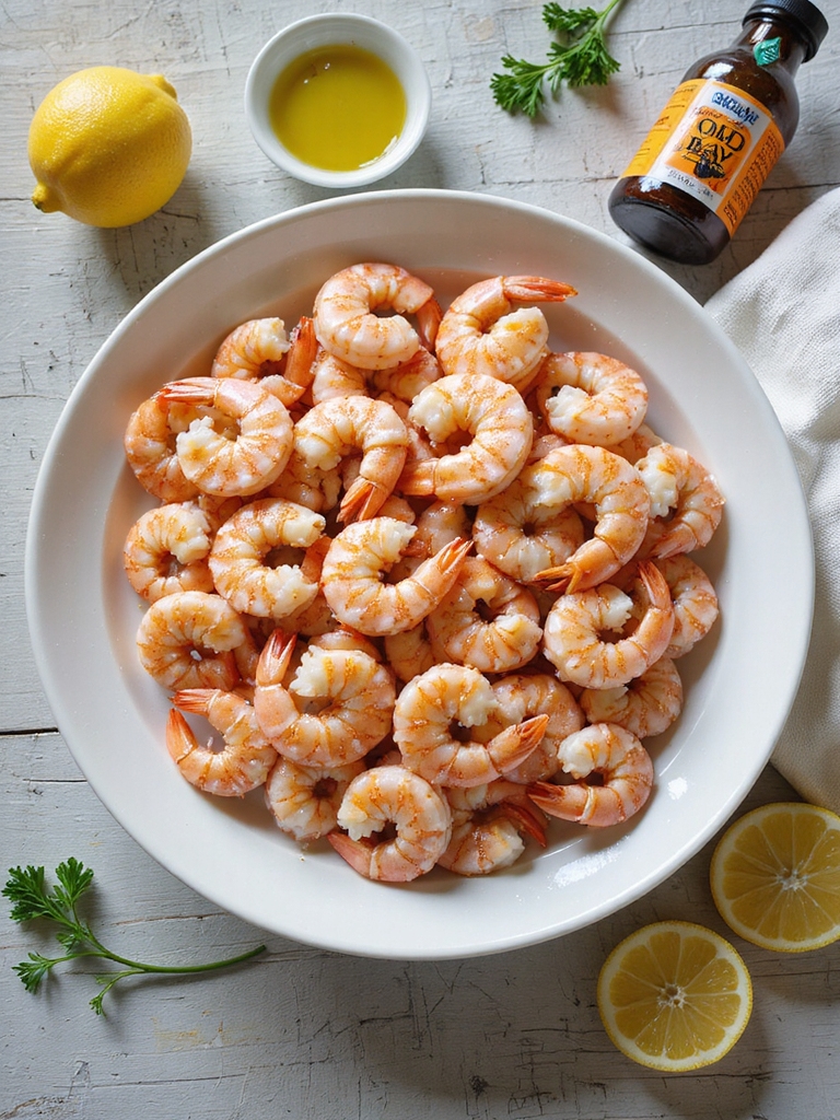 large sweet seared shrimp