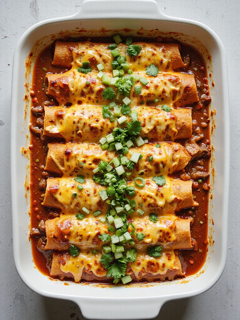 layered beef enchiladas perfection
