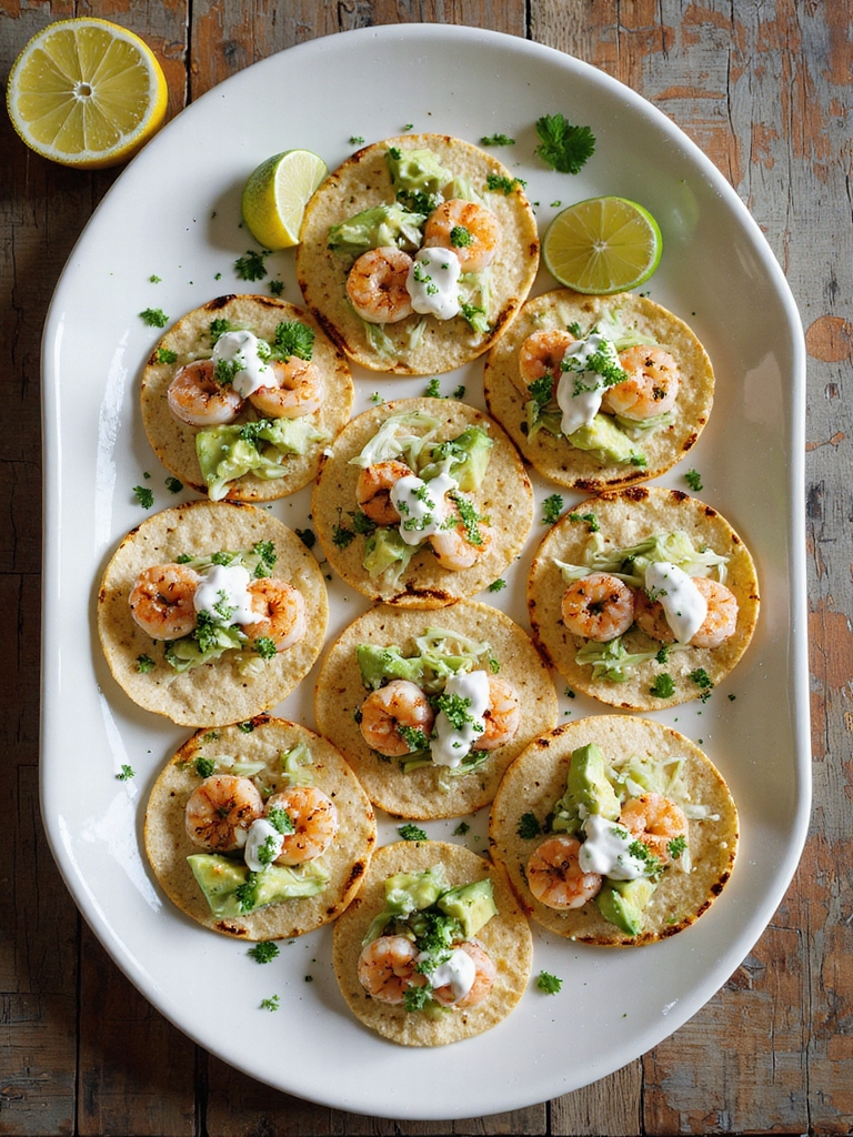 lemon garlic shrimp tacos
