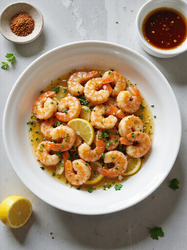 lemon garlic smoked paprika shrimp