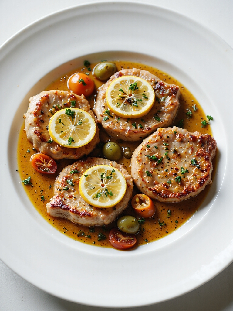 lemon herb mediterranean pork chops