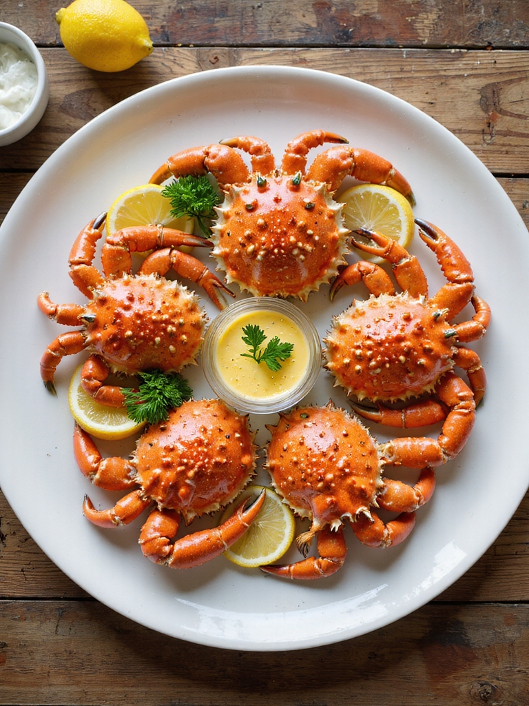 lemon herb steamed crab