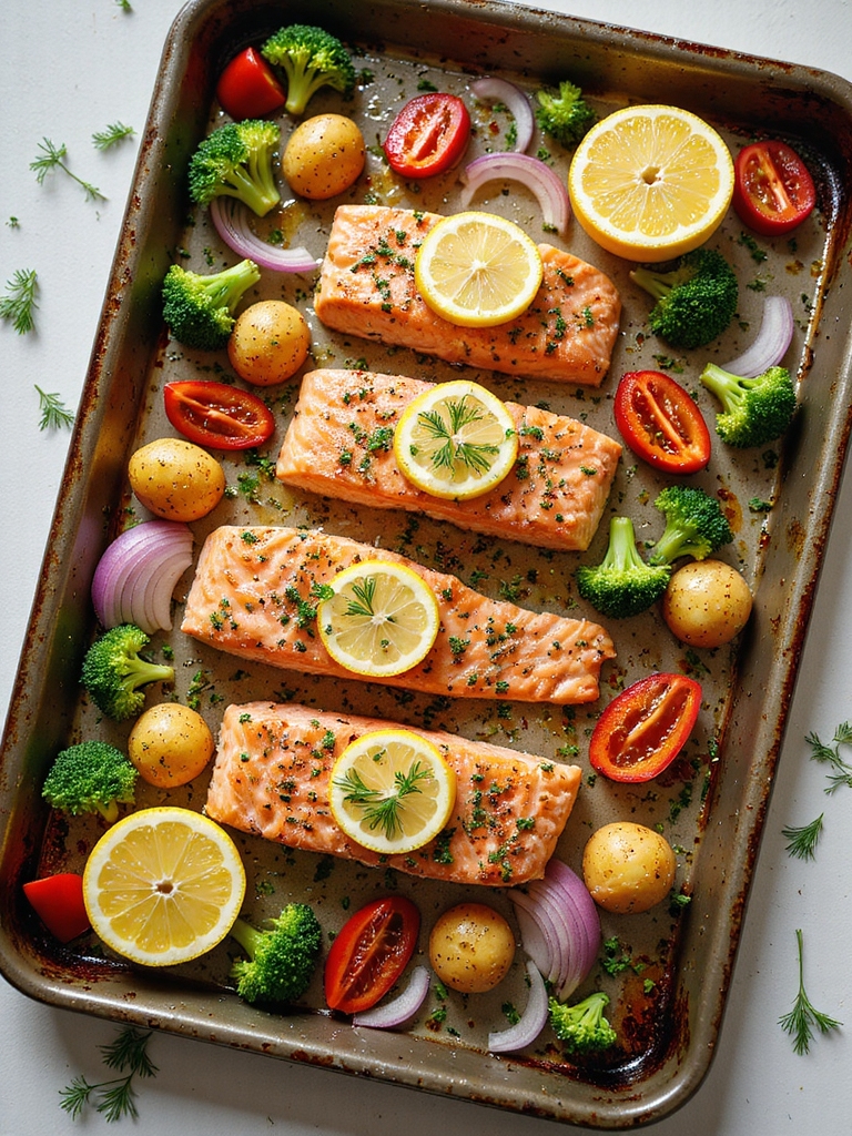 lemon herb white wine salmon