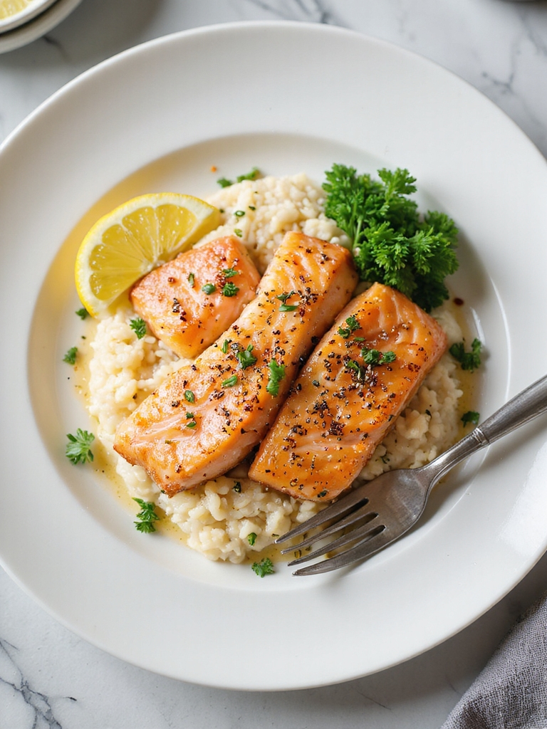 lemon pepper air fried salmon