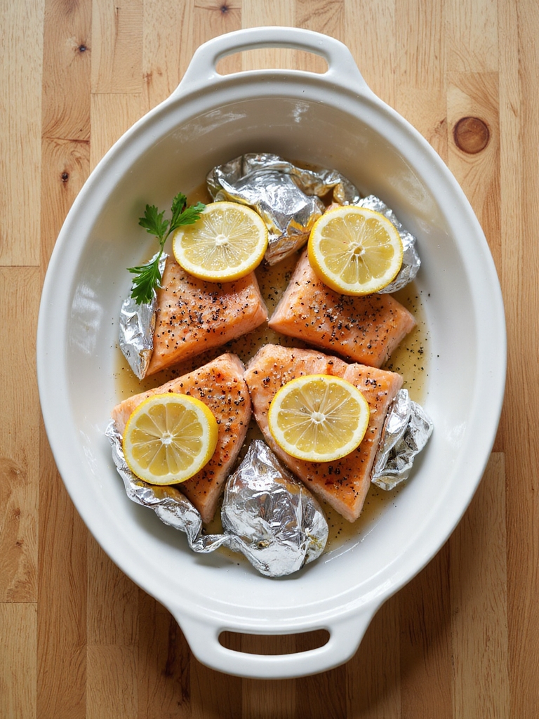 lemon pepper salmon foil packets