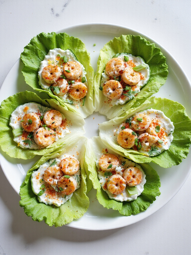 lemony dill greek shrimp wraps